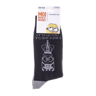 Шкарпетки Minions Minion + Crown 1-pack black — 93154967-7, 43-46, 3349610011608