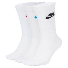 Шкарпетки Nike Everyday Essential Crew 3-pack white — SK0109-911, 43-46, 193153923118