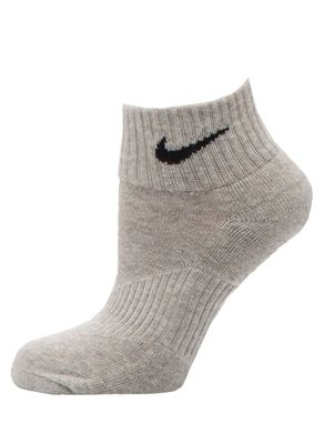 Носки Nike Cotton Cushion Quarter Junior 3-pack black/gray/white — SX4722-967, 38-42, 884726605103