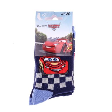 Носки Disney Cars Mc Queen + 95 + Checkerboard/Mc Queen + Star 2-pack blue — 83896715-3, 35-38, 3349610009100