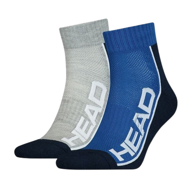 Шкарпетки Head Performance Quarter Unisex 2-pack grey/blue — 791019001-001, 43-46, 8718824970547