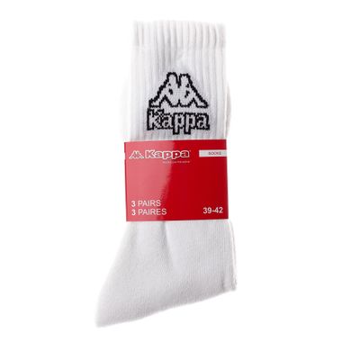 Носки Kappa 3-pack white — 93027855-2, 39-42, 3349060193879