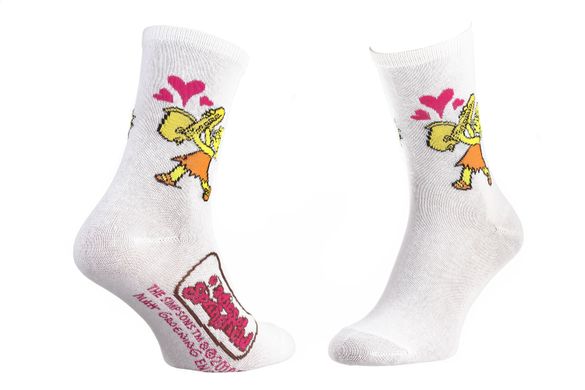 Шкарпетки The Simpsons Lisa And Saxo 1-pack white — 13057681-2, 35-41, 3349610000022