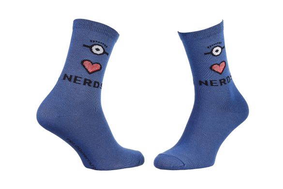 Шкарпетки Minions Heart + Eye + Nerds 1-pack denim — 13890131-2, 36-41, 3349610011844