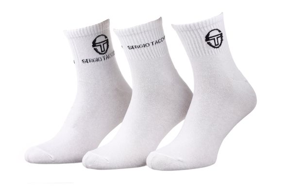 Шкарпетки Sergio Tacchini 3-pack white — 93241341-1, 43-46, 3349600167575
