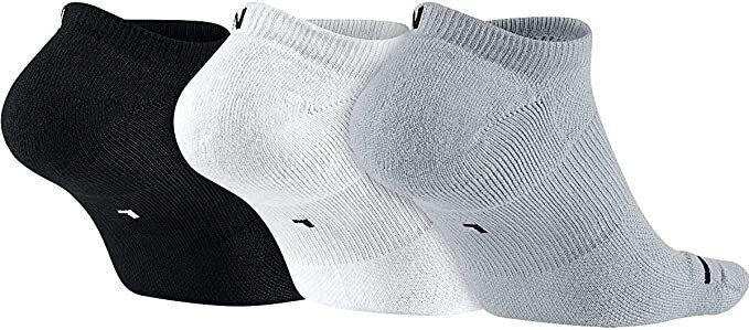 Шкарпетки Nike Jordan Jumpman No Show 3-pack black/white/gray — SX5546-018, 34-38, 883419009389