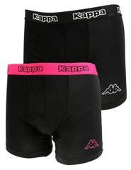 Трусы-боксеры Kappa Boxers 2-pack black/pink — 304JB30-979, S, 8002390431787
