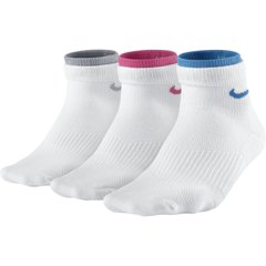 Шкарпетки Nike Lightweight Quarter 3-pack white — SX4730-114, 34-38, 884499119401