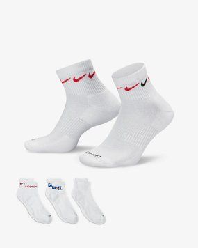 Шкарпетки Nike U NK EVERYDAY PLUS CUSH ANKLE білий, мультиколор Чол 34-38