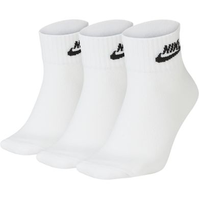 Шкарпетки Nike Everyday Essential Ankle 3-pack white — SK0110-101, 34-38, 193145890633