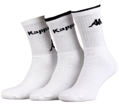 Шкарпетки Kappa 3-pack white — 93520145-1, 43-46, 3349600164727