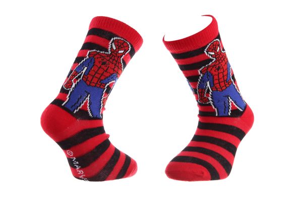 Шкарпетки Marvel Spider-Man + Stripes red/black — 83899920-3, 27-30, 3349610010342