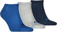 Носки Head Sneaker Unisex 3-pack blue/grey/dark blue — 761010001-001, 35-38, 8718824970288