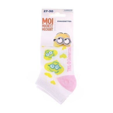 Носки Disney Minnie Head Minion In Heart white/yellow &mdash; 83890431-7, 27-30, 3349610007113