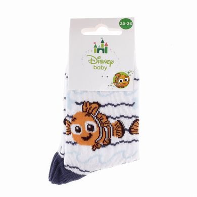 Шкарпетки Disney Nemo-Baby Boy Nemo+Wave+Starfish white — 43847651-3, 23-26, 3349610003122