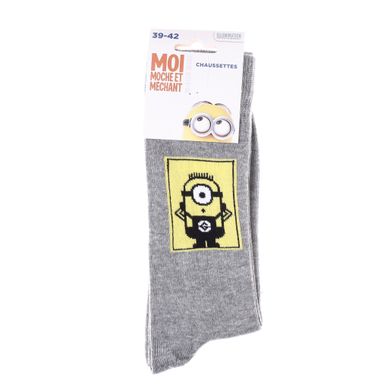 Шкарпетки Minions Minion In Square 1-pack light gray — 93153667-6, 43-46, 3349610011141
