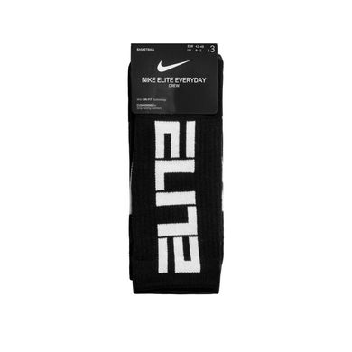 Носки Nike Elite Crew 3-pack black/white — SX7627-010, 46-50, 884499028864