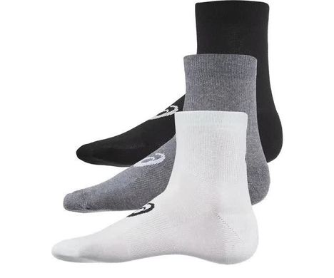 Шкарпетки Asics Quarter Sock 3-pack white/gray/black — 155205-0701, 43-46, 8718837138064