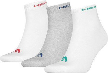 Шкарпетки Head QUARTER 3P UNISEX білий, сірий Уні 35-38