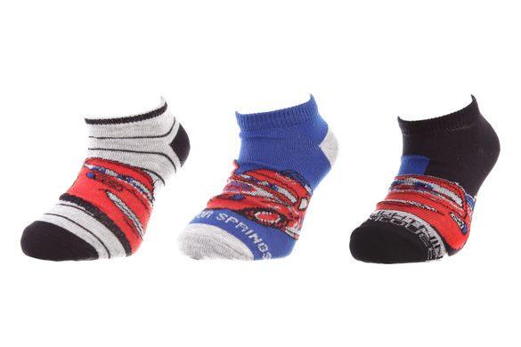 Шкарпетки Disney Cars Socks 3-pack black/gray/blue — 83150679-1, 27-30, 3349610005171