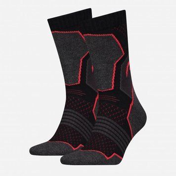 Шкарпетки Head HIKING CREW 2P UNISEX чорний, червоний Уні 35-38