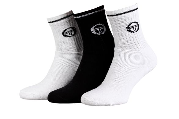 Шкарпетки Sergio Tacchini 3-pack black/white — 83520410-3, 27-30, 3349600132047