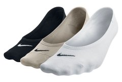 Шкарпетки Nike Women's Everyday Lightweight Footie 3-pack black/beige/white — SX4863-900, 38-42, 823233345874