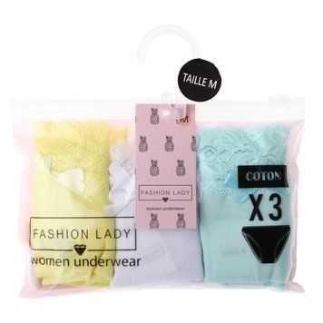 Трусики-сліп Fashion Lady Sli Slip F 3-pack yellow/white/turquoise &mdash; 12890383-3, S, 3349610016054
