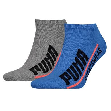 Шкарпетки Puma Men's Logo Sneaker 2-pack gray/blue — 102001001-020, 43-46, 8718824798585
