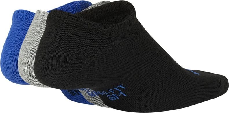 Шкарпетки Nike Everyday Lightweight No Show 3-pack black/gray/blue — SK0054-907, 34-38, 193153922241