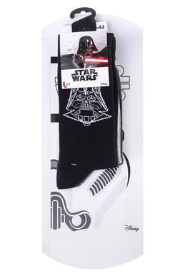Шкарпетки Star Wars Contour Head / Writing / Trooper Head 3-pack white/black — 93920111-1, 39-42, 3349610011714
