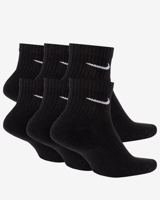 Носки Nike Everyday Cushioned Quarter 6-pack black — SX7669-010, 46-50, 194954124834