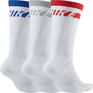 Шкарпетки Nike U NK EVERYDAY PLUS CUSH CREW 3PR білий, мультиколор Уні M (38-42)
