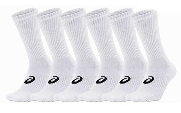 Шкарпетки Asics Crew Sock 6-pack white — 141802-0001, 35-38, 8718837020819