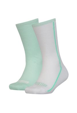 Шкарпетки Puma Girls' Mesh Socks 2-pack light green/white — 104006001-011, 39-42, 8718824799520