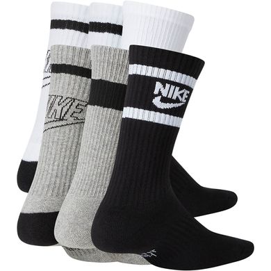 Носки Nike Everyday Cush Crew 6-pack black/gray/white — CK7302-901, 34-38, 194275651842