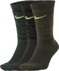 Шкарпетки Nike Everyday Plus Cush Crew 3-pack multicolor — CU9423-904, 34-38, 194958589585