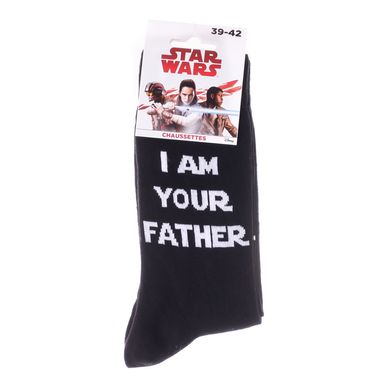 Шкарпетки Star Wars I Am Your Father 1-pack black — 93154262-1, 43-46, 3349610011240